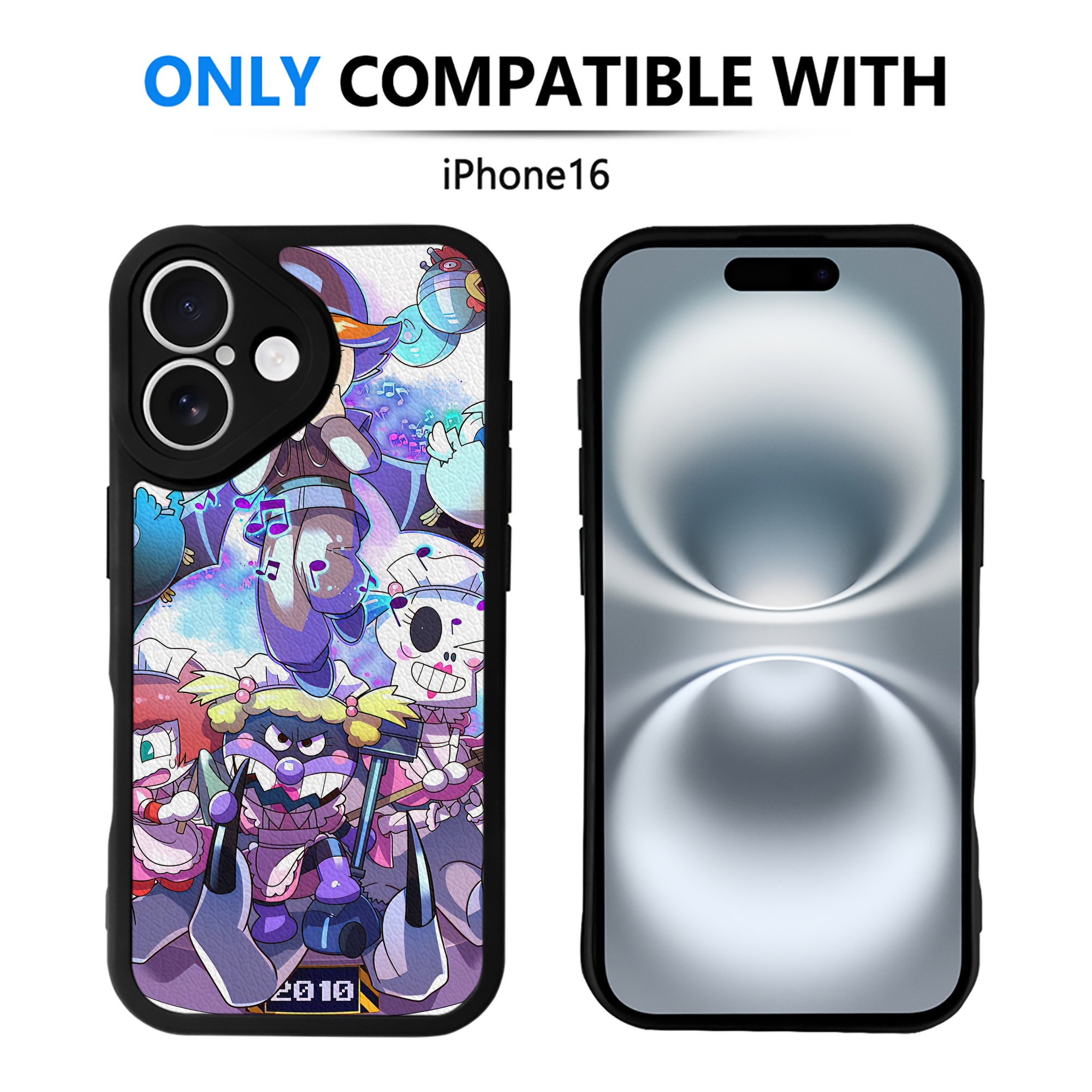 （画像用） アンパンマン Anpanman 【iPhone 16シリーズ対応】シリコンスマホケース（レザー調） 材質：シリコン